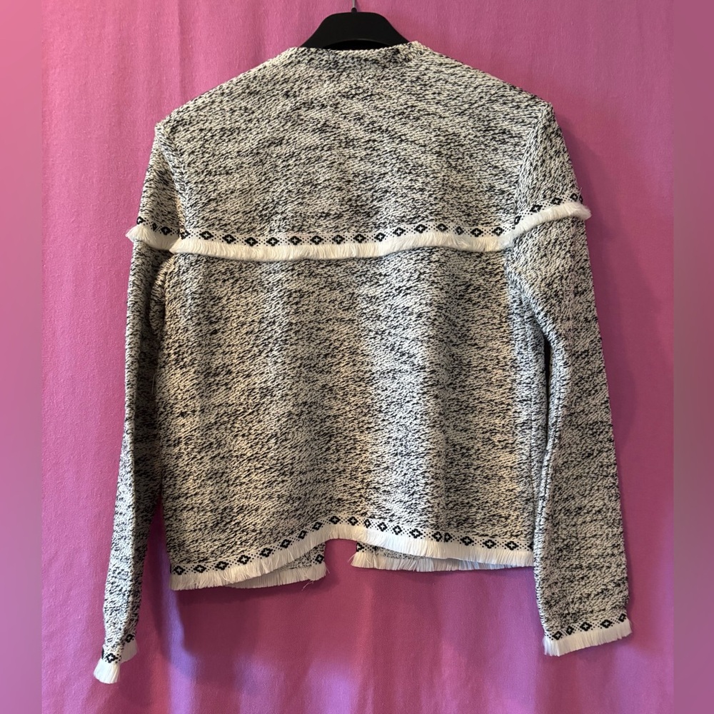 Jack by BB Dakota Black and White Knit Cardigan Size S *NWT* - Picture 3 of 9